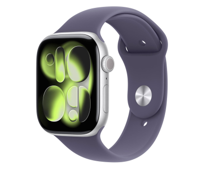 Smartwatch APPLE Watch Series 11 GPS + Cellular 46mm Aluminiowa koperta (srebrny)/ Sportowy pasek (księżycowa poświata) - rozmiar S/M